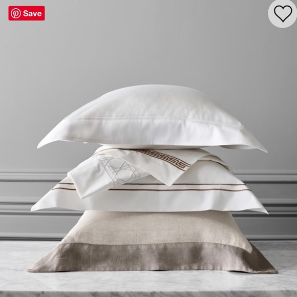 Williams Sonoma Other - Chambers® Italian Greek Key Embroidered Euro Sham